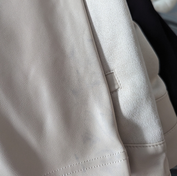 Manière de Voir beige leather and suede pants - Picture 8 of 8